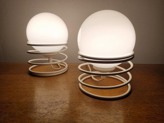 Mid-Century Spiral Table Lamps from Woja, 1970s, Set of 2-TZ-1124682