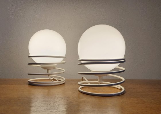 Mid-Century Spiral Table Lamps from Woja, 1970s, Set of 2-TZ-1124682