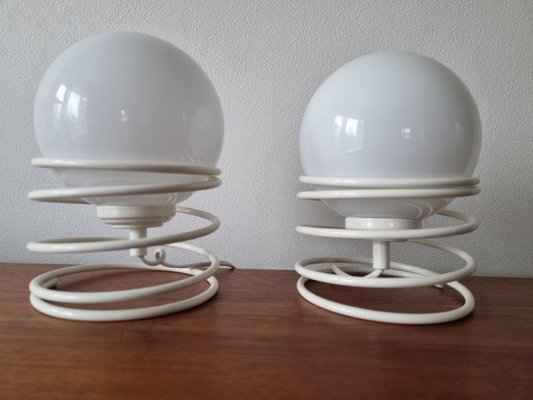 Mid-Century Spiral Table Lamps from Woja, 1970s, Set of 2-TZ-1124682