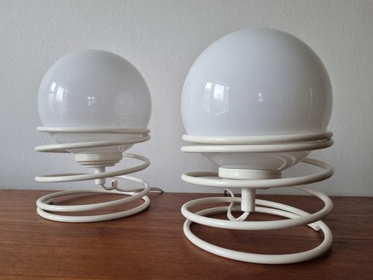 Mid-Century Spiral Table Lamps from Woja, 1970s, Set of 2-TZ-1124682