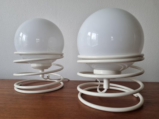 Mid-Century Spiral Table Lamps from Woja, 1970s, Set of 2-TZ-1124682