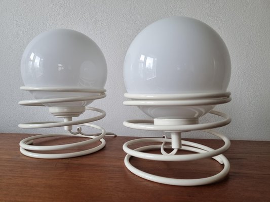 Mid-Century Spiral Table Lamps from Woja, 1970s, Set of 2-TZ-1124682