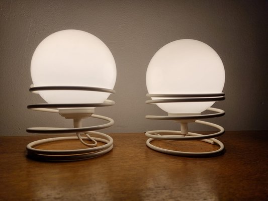 Mid-Century Spiral Table Lamps from Woja, 1970s, Set of 2-TZ-1124682