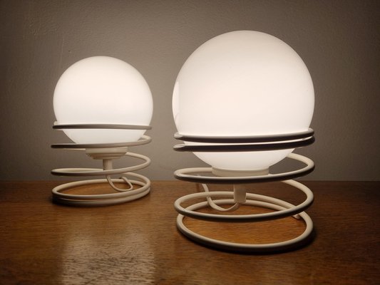 Mid-Century Spiral Table Lamps from Woja, 1970s, Set of 2-TZ-1124682