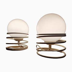 Mid-Century Spiral Table Lamps from Woja, 1970s, Set of 2-TZ-1124682