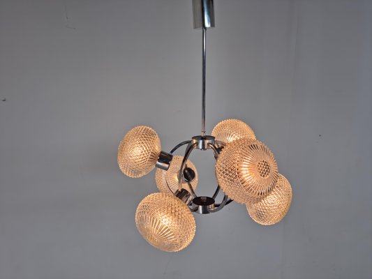 Mid-Century Sputnik Atomic Chandelier, Germany, 1970s.-TZ-1292275