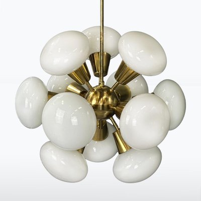 Mid-Century Sputnik Brass Chandelier by Kamenicky Senov, 1960s-XSL-2021549