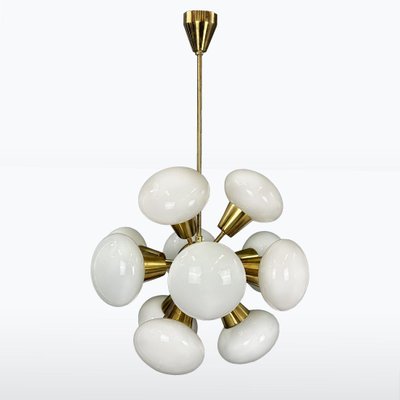 Mid-Century Sputnik Brass Chandelier by Kamenicky Senov, 1960s-XSL-2021549