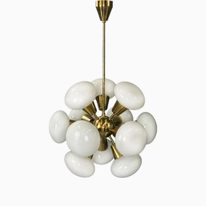 Mid-Century Sputnik Brass Chandelier by Kamenicky Senov, 1960s-XSL-2021549