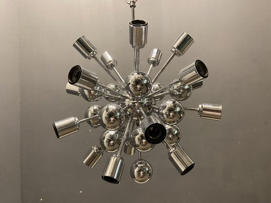 Mid-Century Sputnik Chrome Pendant-JJC-1336830