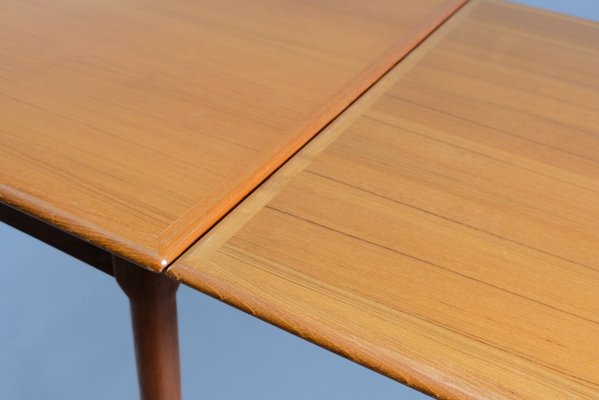 Mid-Century Square Teak Extendable Dining Table-CIP-792071