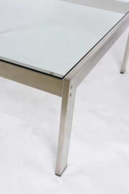 Mid-Century Squared Steel Tau Coffee Table by Gae Aulenti for La Rinascente, 1970s-JDR-1236408