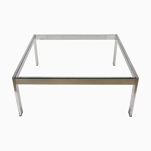 Mid-Century Squared Steel Tau Coffee Table by Gae Aulenti for La Rinascente, 1970s-JDR-1236408