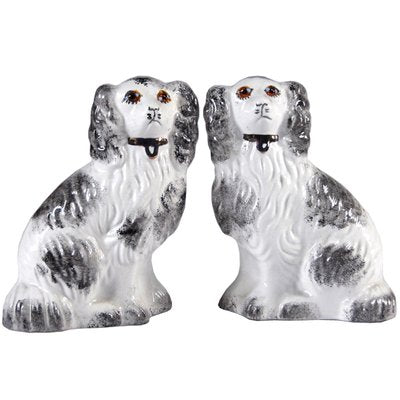 Mid-Century Staffordshire Dog Figurines, Set of 2-GIW-935933