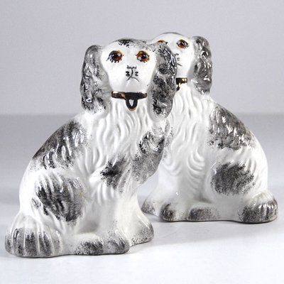 Mid-Century Staffordshire Dog Figurines, Set of 2-GIW-935933