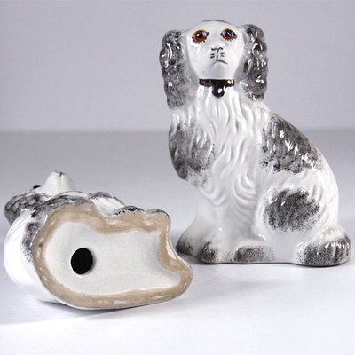 Mid-Century Staffordshire Dog Figurines, Set of 2-GIW-935933