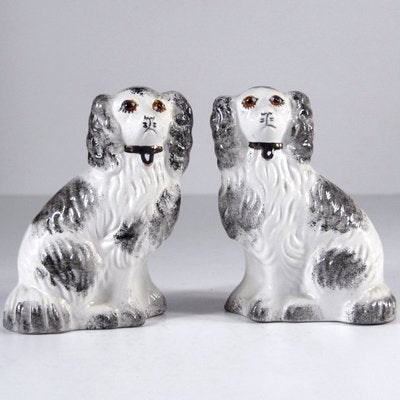 Mid-Century Staffordshire Dog Figurines, Set of 2-GIW-935933