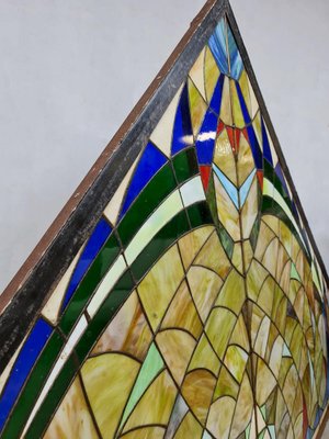 Mid-Century Stained Glass Church Window-BW-985867