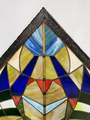 Mid-Century Stained Glass Church Window-BW-985867