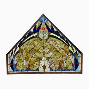 Mid-Century Stained Glass Church Window-BW-985867