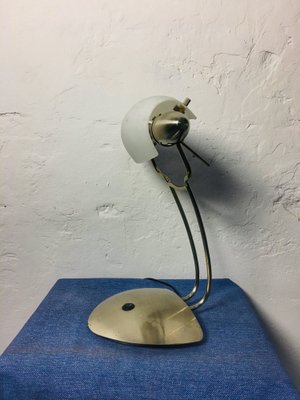 Mid-Century Stainless Steel Bankers Desk Lamp, 1970s-UWE-1779521