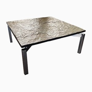 Mid-Century Steel & Slate Coffee Table-DE-743993