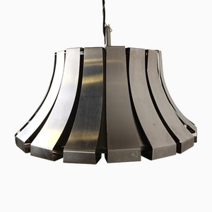 Mid-Century Steel Suspension Lamp by E. Martinelli for Martinelli Luce, 1970s-IRH-1819365