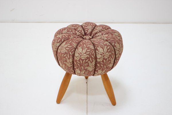 Mid-Century Stool / Tabouret in the Style of Jindřich Halabala, 1958-TZ-1448498