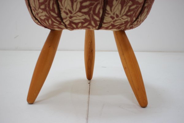 Mid-Century Stool / Tabouret in the Style of Jindřich Halabala, 1958-TZ-1448498