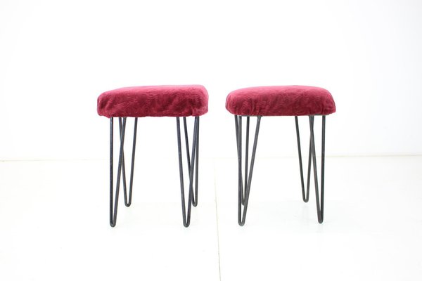 Mid-Century Stools, Czechoslovakia, 1970s, Set of 2-TZ-1364708