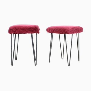 Mid-Century Stools, Czechoslovakia, 1970s, Set of 2-TZ-1364708