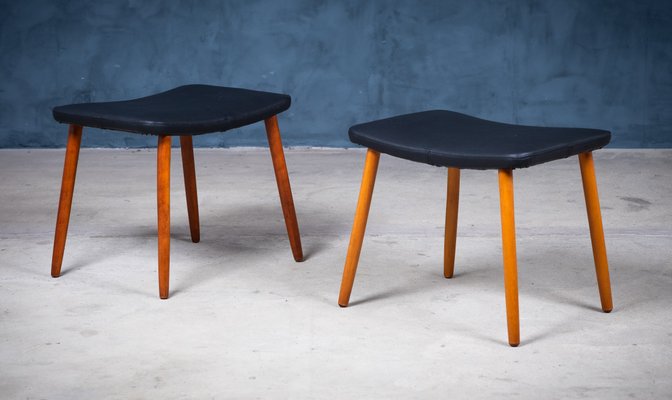 Mid-Century Stools, Denmark, 1960s, Set of 2-ZGQ-1196100