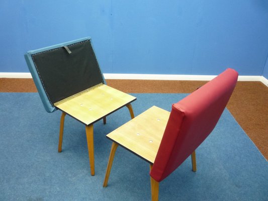 Mid-Century Stools from Pforzheimer Bugholz Möbel, 1950s, Set of 2-UG-1807796