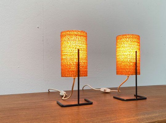 Mid-Century String Table Lamp, 1960s, Set of 2-UAH-1330929