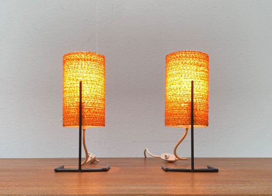 Mid-Century String Table Lamp, 1960s, Set of 2-UAH-1330929