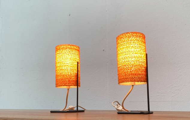 Mid-Century String Table Lamp, 1960s, Set of 2-UAH-1330929