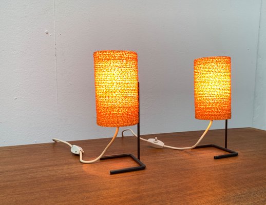 Mid-Century String Table Lamp, 1960s, Set of 2-UAH-1330929