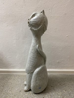 Mid-Century Studio Ceramic Cat Sculpture, 1968-CZ-1772629