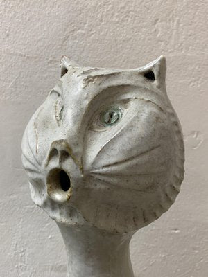 Mid-Century Studio Ceramic Cat Sculpture, 1968-CZ-1772629