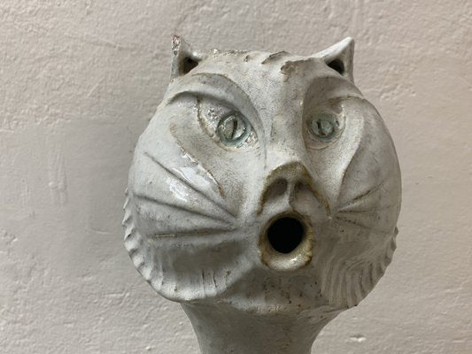 Mid-Century Studio Ceramic Cat Sculpture, 1968-CZ-1772629