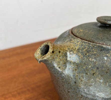 Mid-Century Studio Pottery Teapot from Kirsten Pottery, Ørum, Denmark, 1960s-UAH-1704019