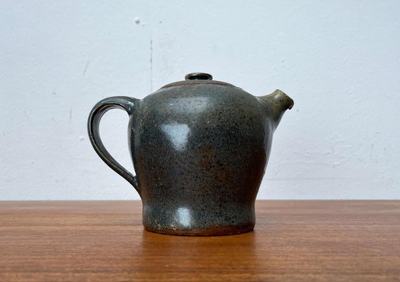 Mid-Century Studio Pottery Teapot from Kirsten Pottery, Ørum, Denmark, 1960s-UAH-1704019