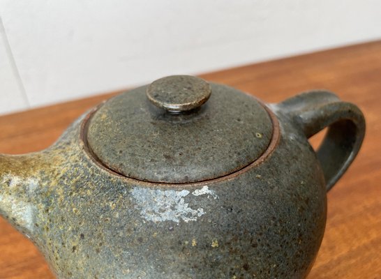 Mid-Century Studio Pottery Teapot from Kirsten Pottery, Ørum, Denmark, 1960s-UAH-1704019