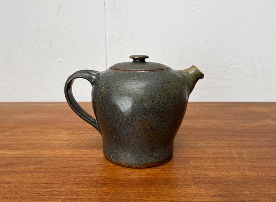 Mid-Century Studio Pottery Teapot from Kirsten Pottery, Ørum, Denmark, 1960s-UAH-1704019