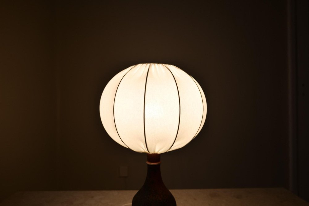 Mid-Century Studio Stoneware Table Lamp attributed to Stig Lindberg for Gustavsberg, 1960s