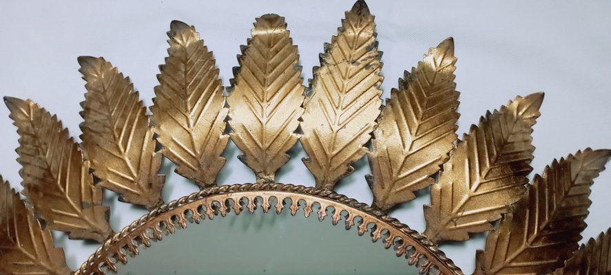 Mid-Century Sun Wall Mirror-LLP-1741797