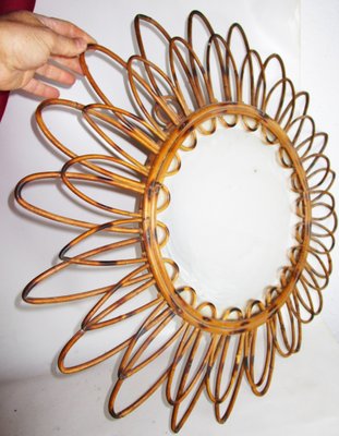 Mid-Century Sunburst Mirror, 1950s-ZVO-566845