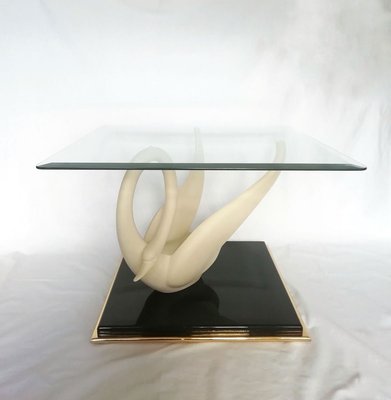 Mid-Century Swan Coffee Table from Maison Jansen-RGF-722323