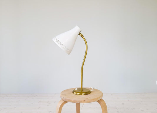 Mid-Century Swedish Adjustable Table Lamp from Böhlmarks, 1940s