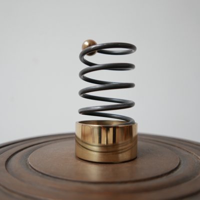 Mid-Century Swedish Brass and Metal Candlestick from Eskilstuna-JRP-957863